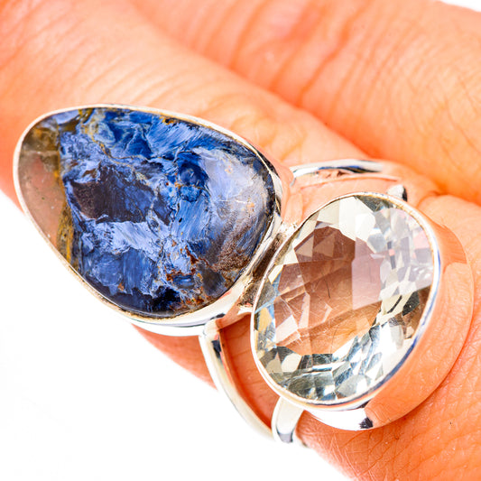 Pietersite, White Quartz Rings handcrafted by Ana Silver Co - RING126922