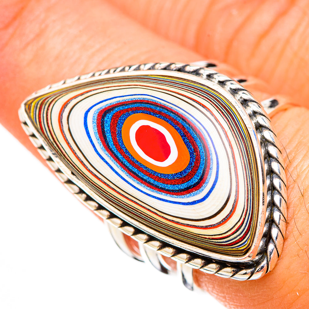 Fordite Rings handcrafted by Ana Silver Co - RING126929