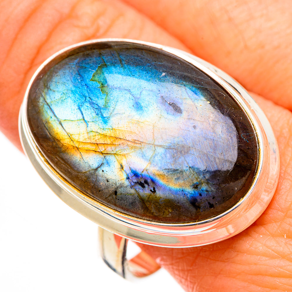 Labradorite Rings handcrafted by Ana Silver Co - RING126930