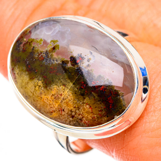 Indonesian Plume Agate Rings handcrafted by Ana Silver Co - RING126931