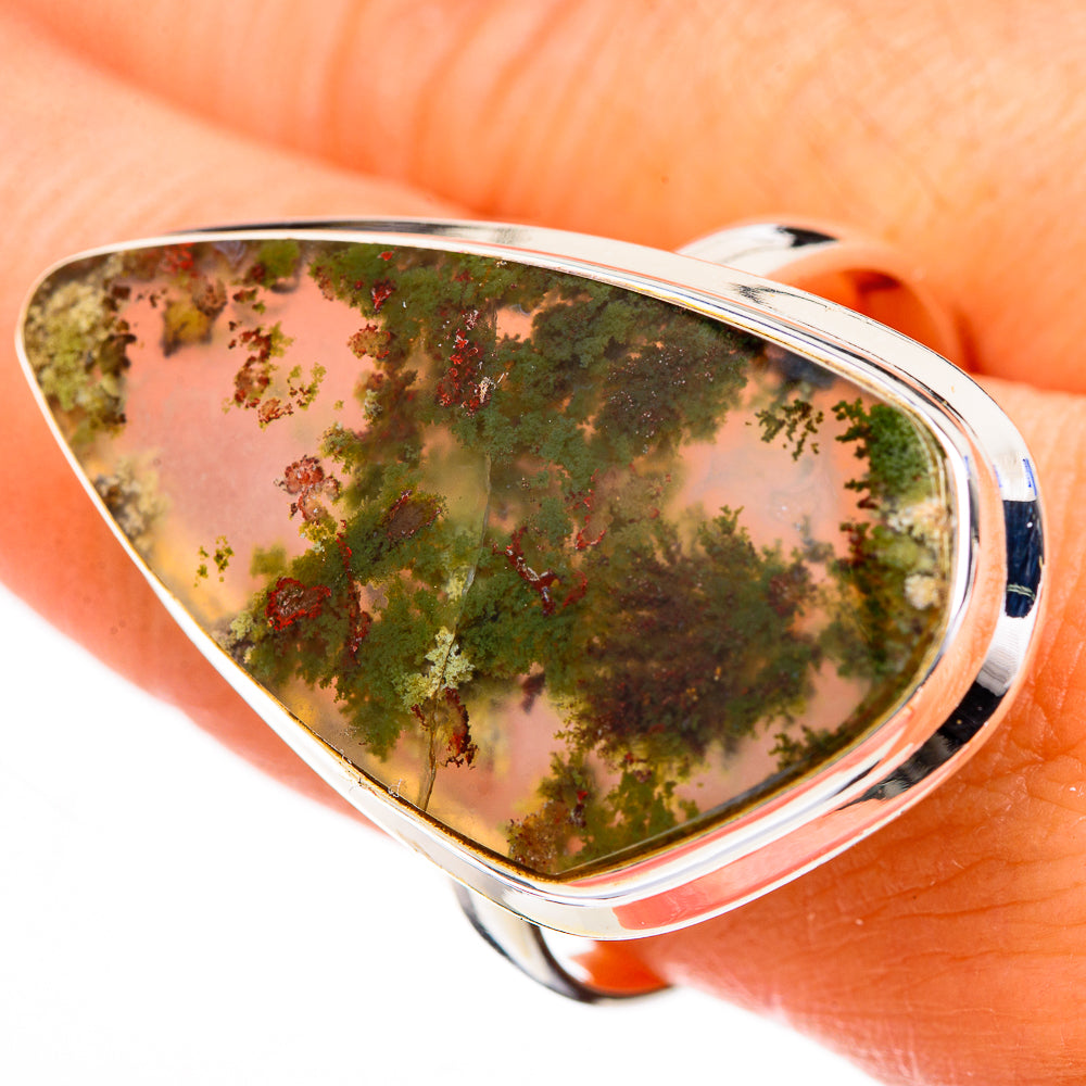 Indonesian Plume Agate Rings handcrafted by Ana Silver Co - RING126937