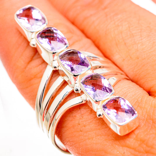 Pink Amethyst Rings handcrafted by Ana Silver Co - RING126941