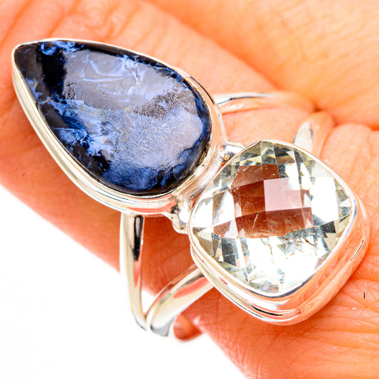 Pietersite, Green Amethyst Rings handcrafted by Ana Silver Co - RING126943