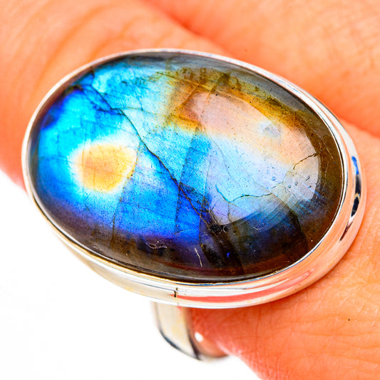 Labradorite Rings handcrafted by Ana Silver Co - RING126955