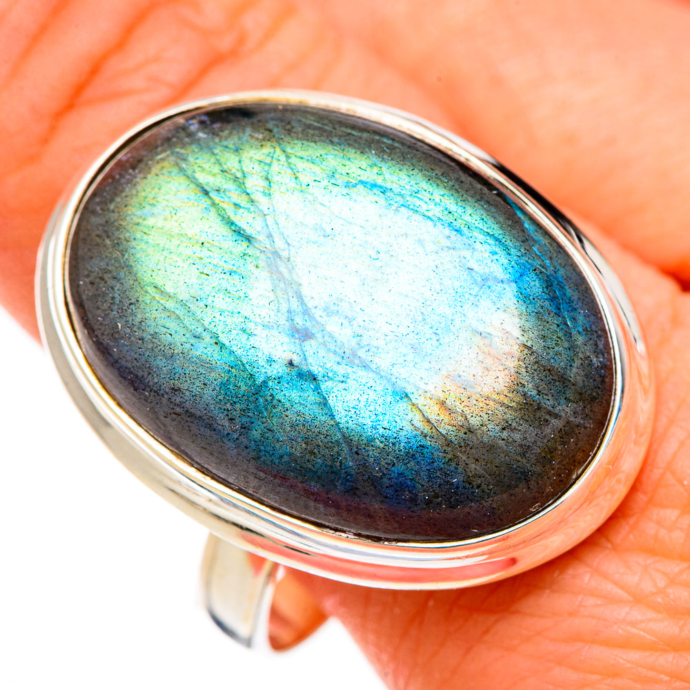 Labradorite Rings handcrafted by Ana Silver Co - RING126974