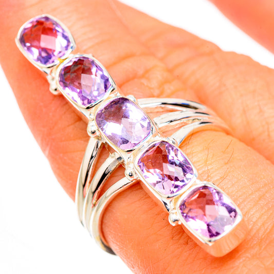 Pink Amethyst Rings handcrafted by Ana Silver Co - RING126984