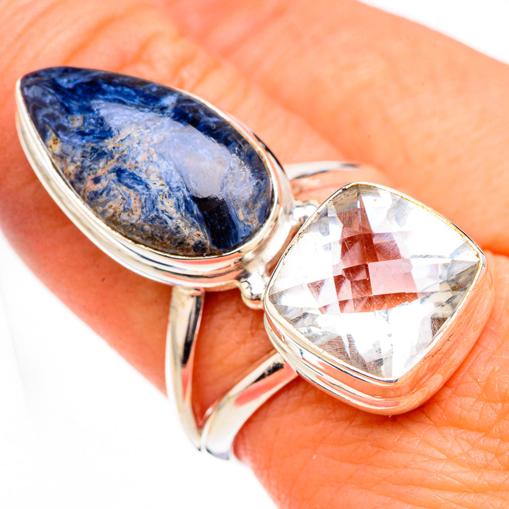 Pietersite, White Quartz Rings handcrafted by Ana Silver Co - RING126987