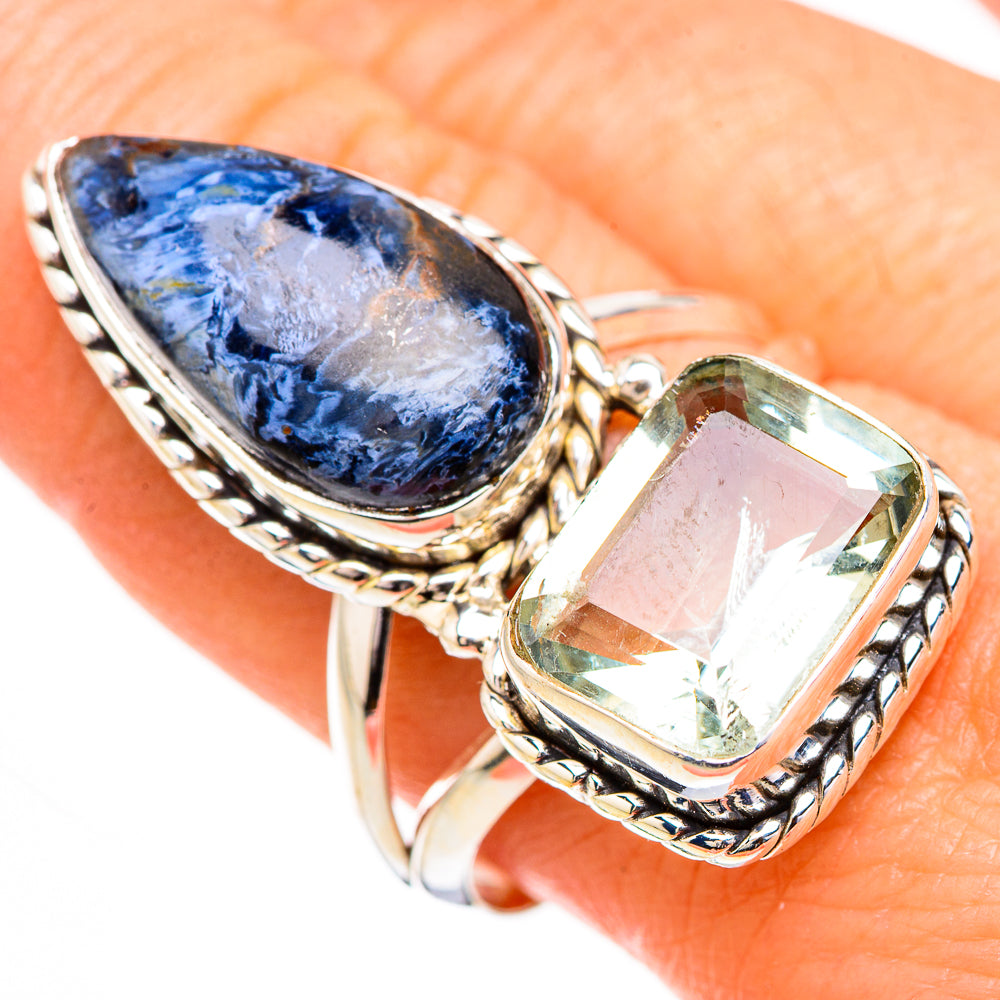 Pietersite, Green Amethyst Rings handcrafted by Ana Silver Co - RING126994