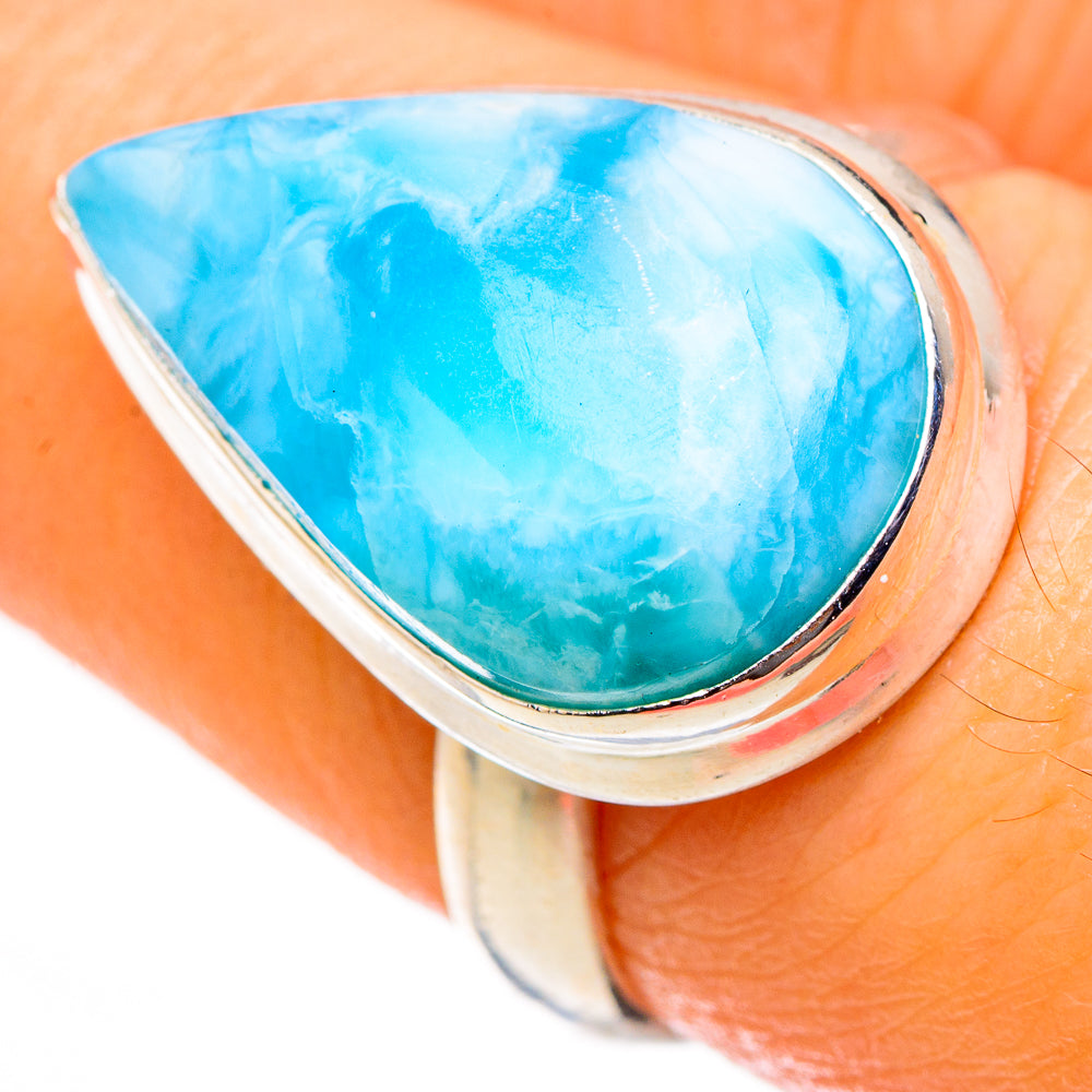 Larimar Rings handcrafted by Ana Silver Co - RING126997