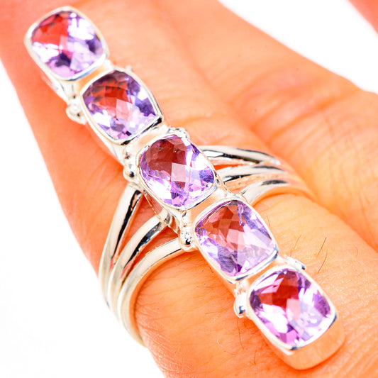Pink Amethyst Rings handcrafted by Ana Silver Co - RING127062