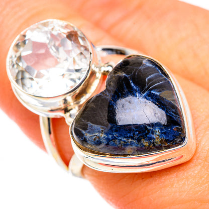 Pietersite, White Quartz Rings handcrafted by Ana Silver Co - RING127064