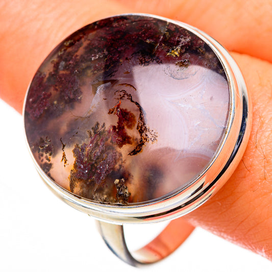 Indonesian Plume Agate Rings handcrafted by Ana Silver Co - RING127073
