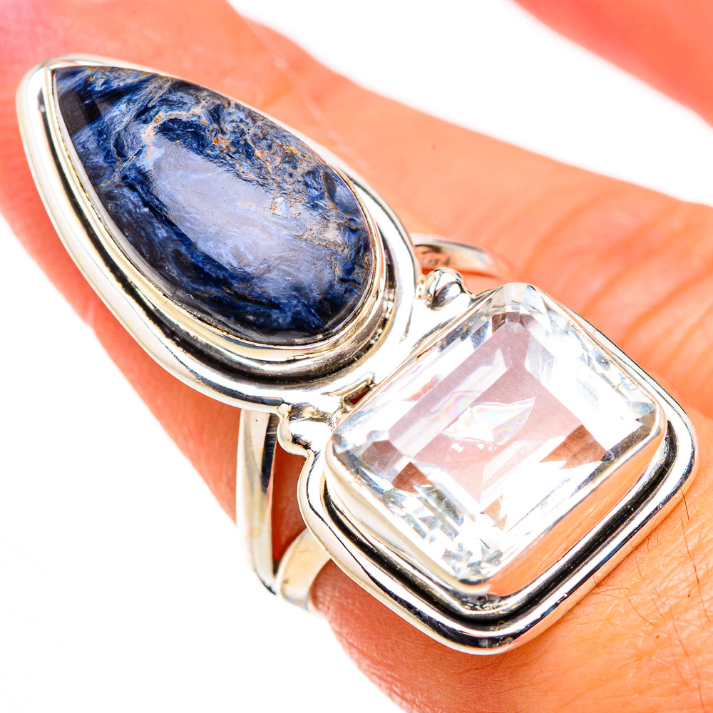 Pietersite, White Quartz Rings handcrafted by Ana Silver Co - RING127078