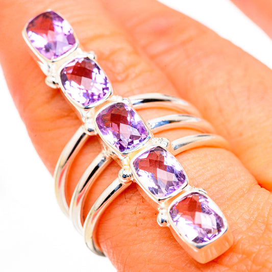 Pink Amethyst Rings handcrafted by Ana Silver Co - RING127087