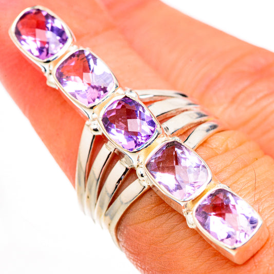 Pink Amethyst Rings handcrafted by Ana Silver Co - RING127119