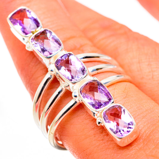 Pink Amethyst Rings handcrafted by Ana Silver Co - RING127124