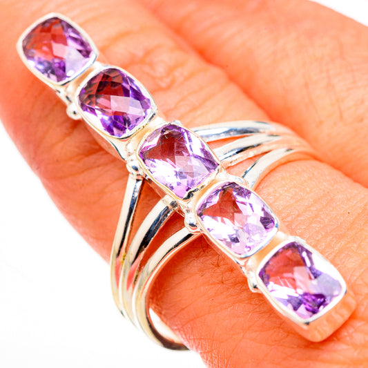 Pink Amethyst Rings handcrafted by Ana Silver Co - RING127126