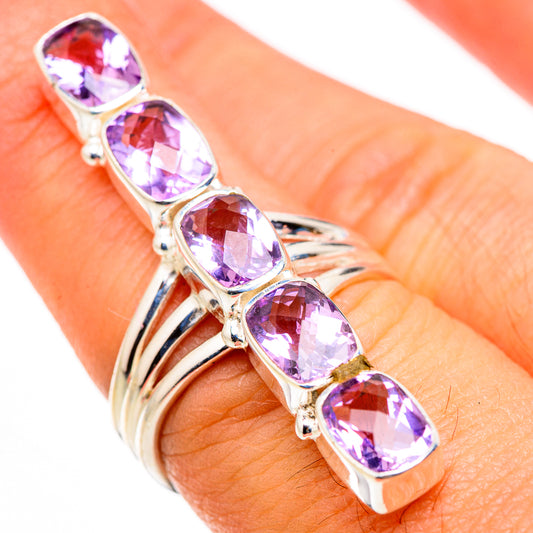 Pink Amethyst Rings handcrafted by Ana Silver Co - RING127135