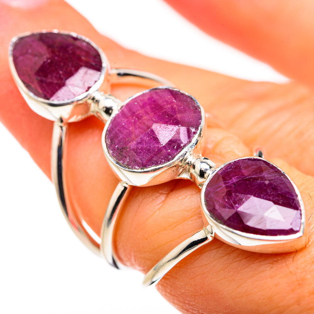 Ruby Rings handcrafted by Ana Silver Co - RING127144