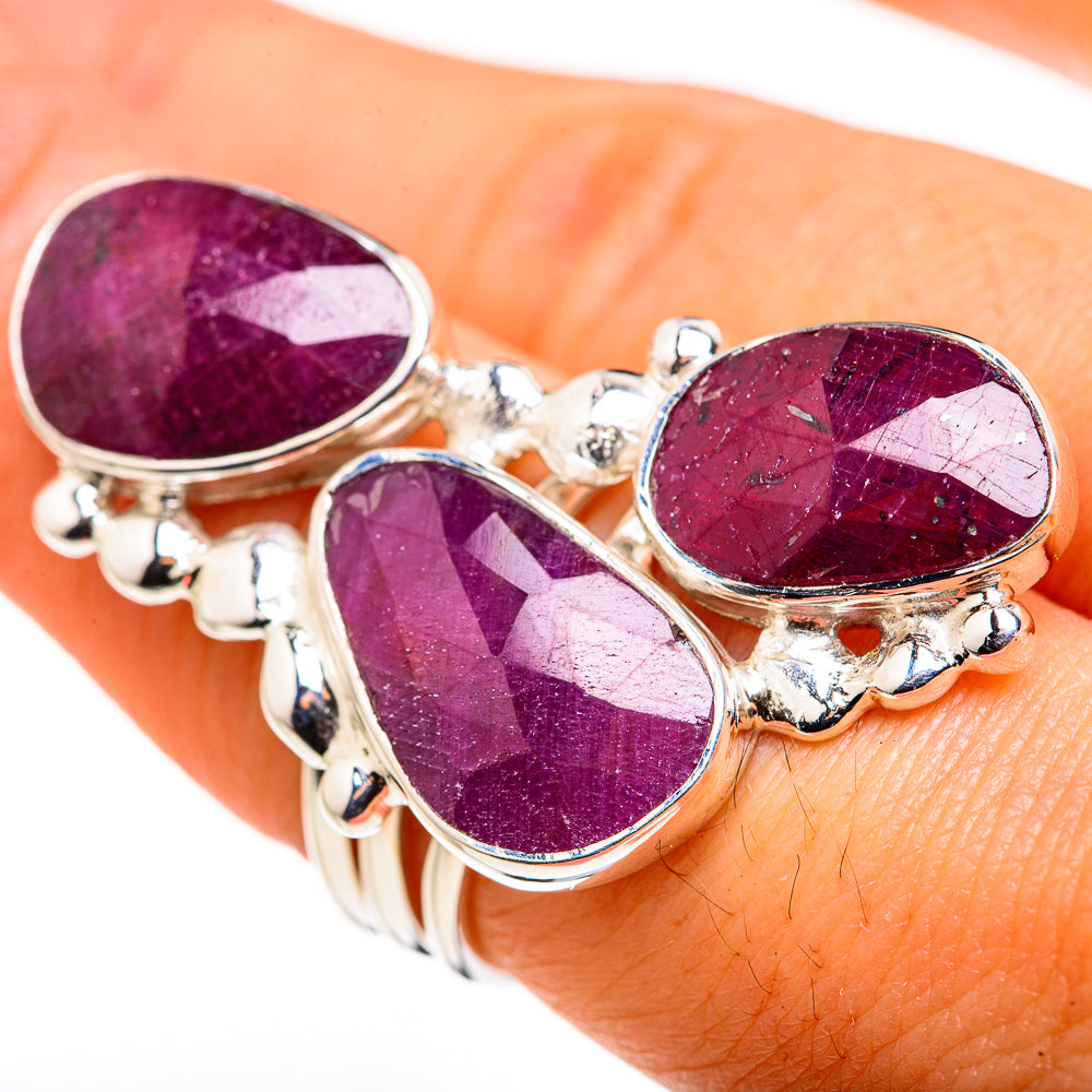 Large Signature Ruby Ring Size 7 (925 Sterling Silver) RING127157 – Ana ...