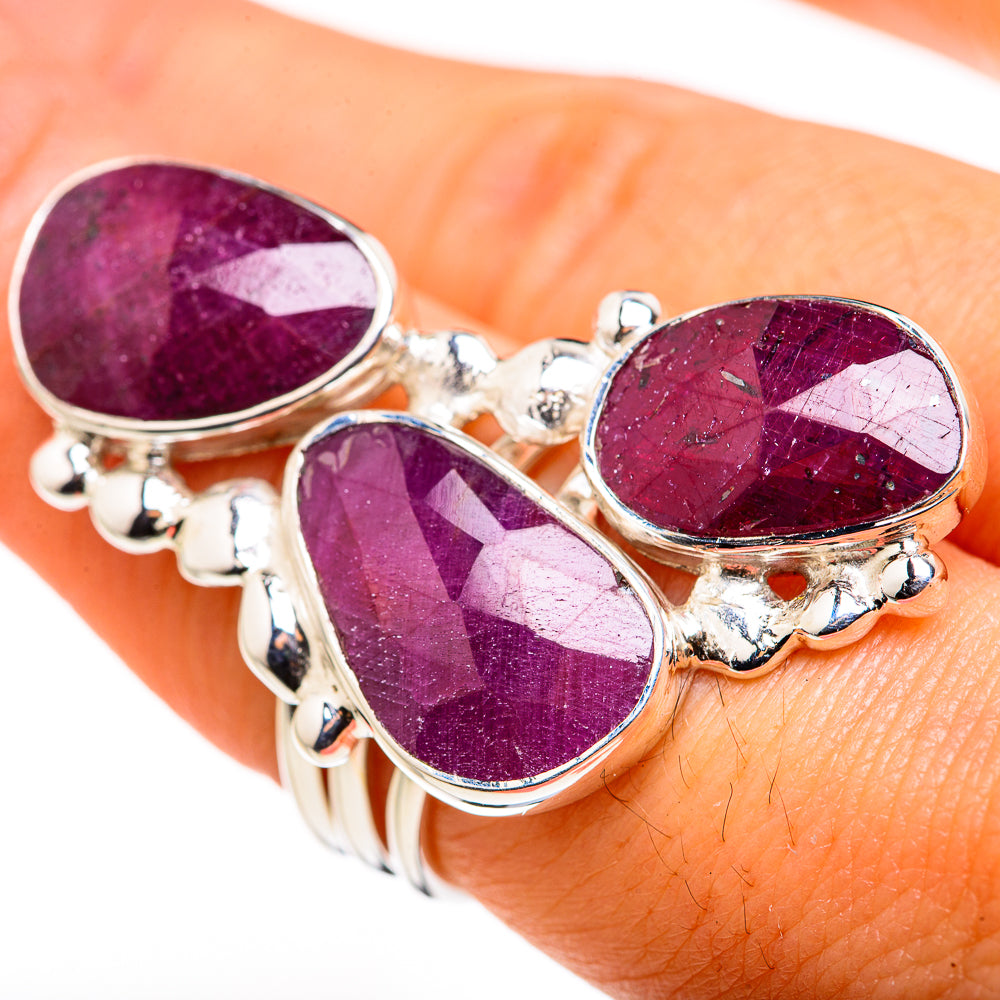 Ruby Rings handcrafted by Ana Silver Co - RING127157