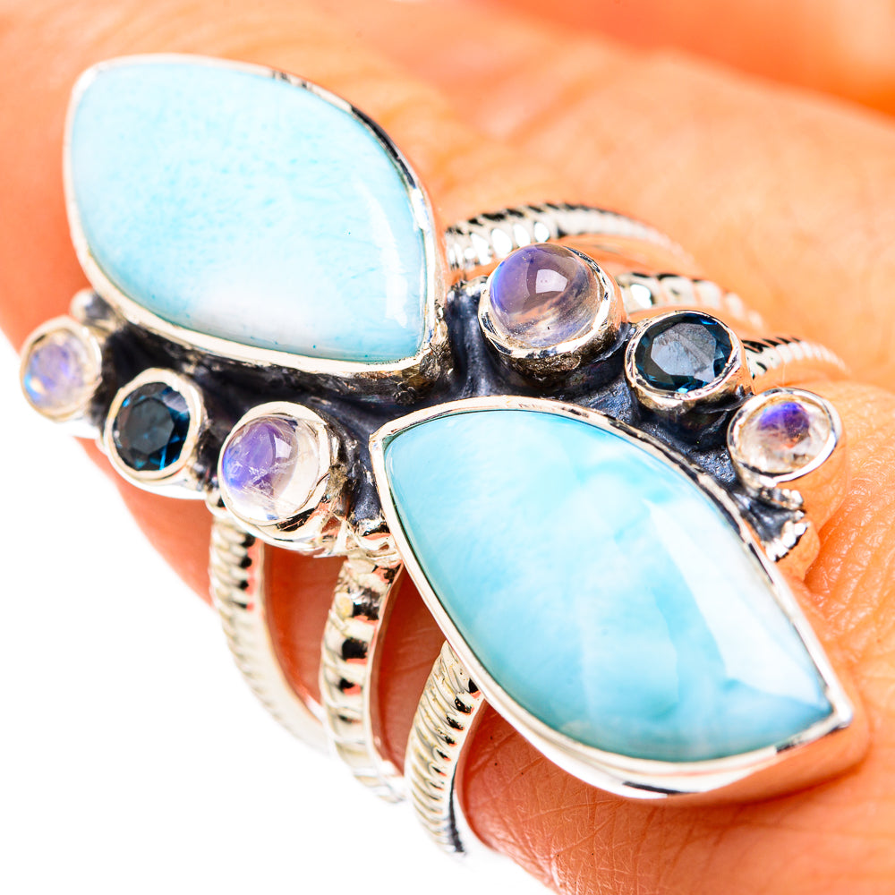 Larimar Rings handcrafted by Ana Silver Co - RING127167
