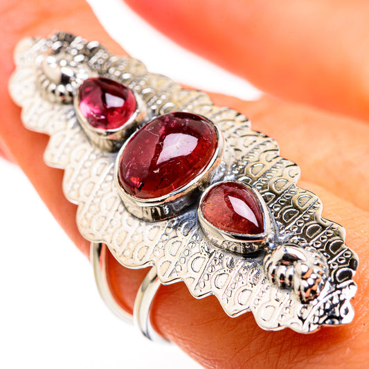 Pink Tourmaline Rings handcrafted by Ana Silver Co - RING127170