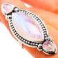Rainbow Moonstone Rings handcrafted by Ana Silver Co - RING127175