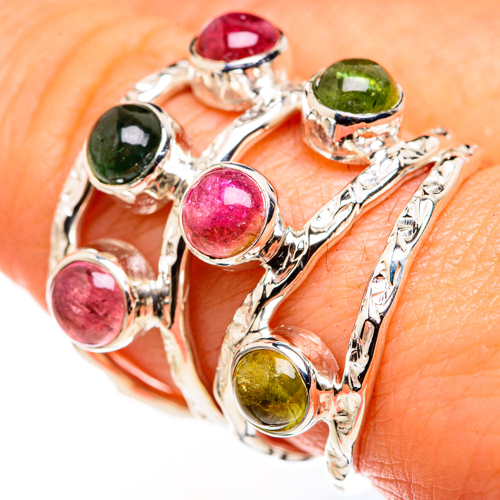Pink Tourmaline Rings handcrafted by Ana Silver Co - RING127180