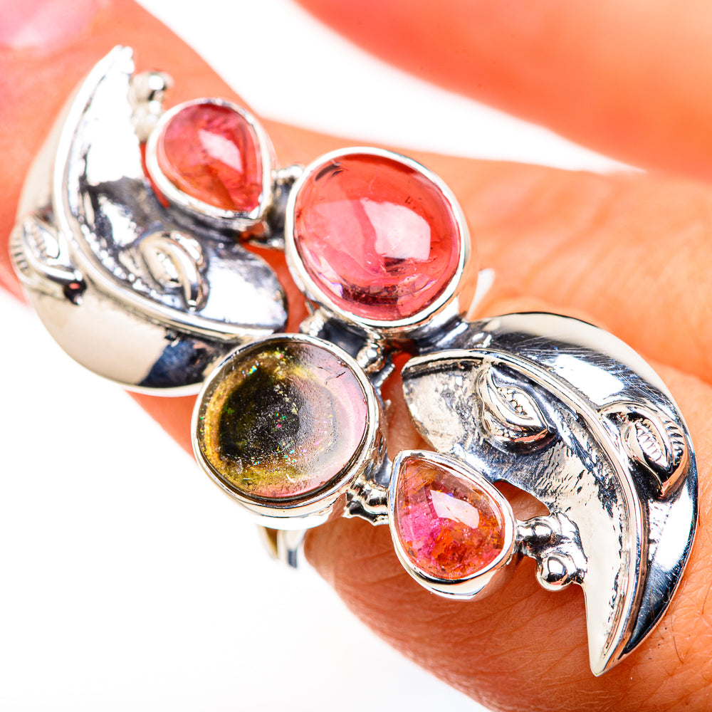 Pink Tourmaline Rings handcrafted by Ana Silver Co - RING127183