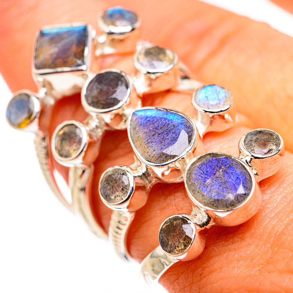 Labradorite Rings handcrafted by Ana Silver Co - RING127185