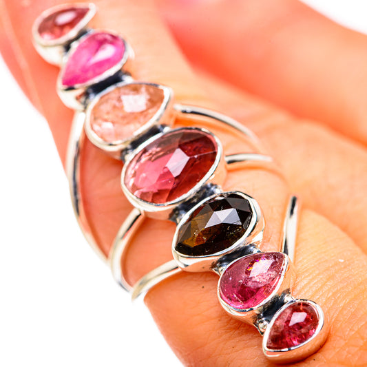 Pink Tourmaline Rings handcrafted by Ana Silver Co - RING127200