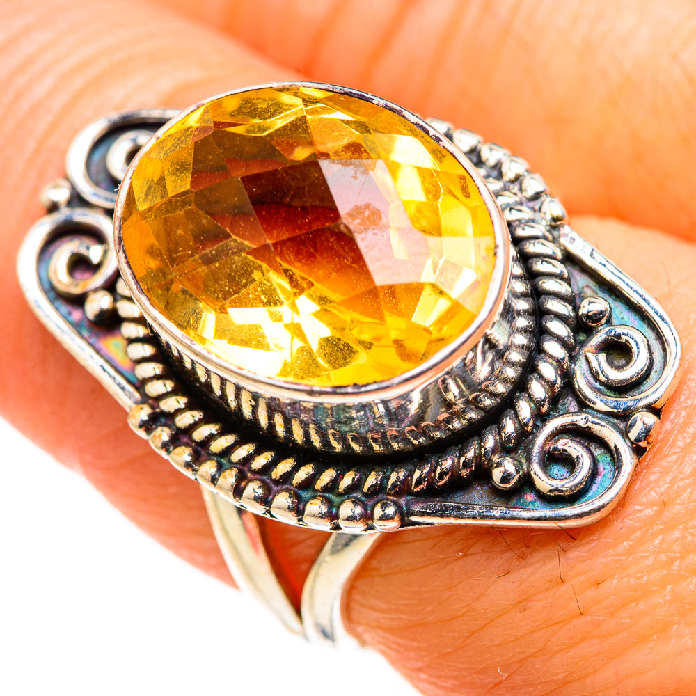 Citrine Rings handcrafted by Ana Silver Co - RING127213