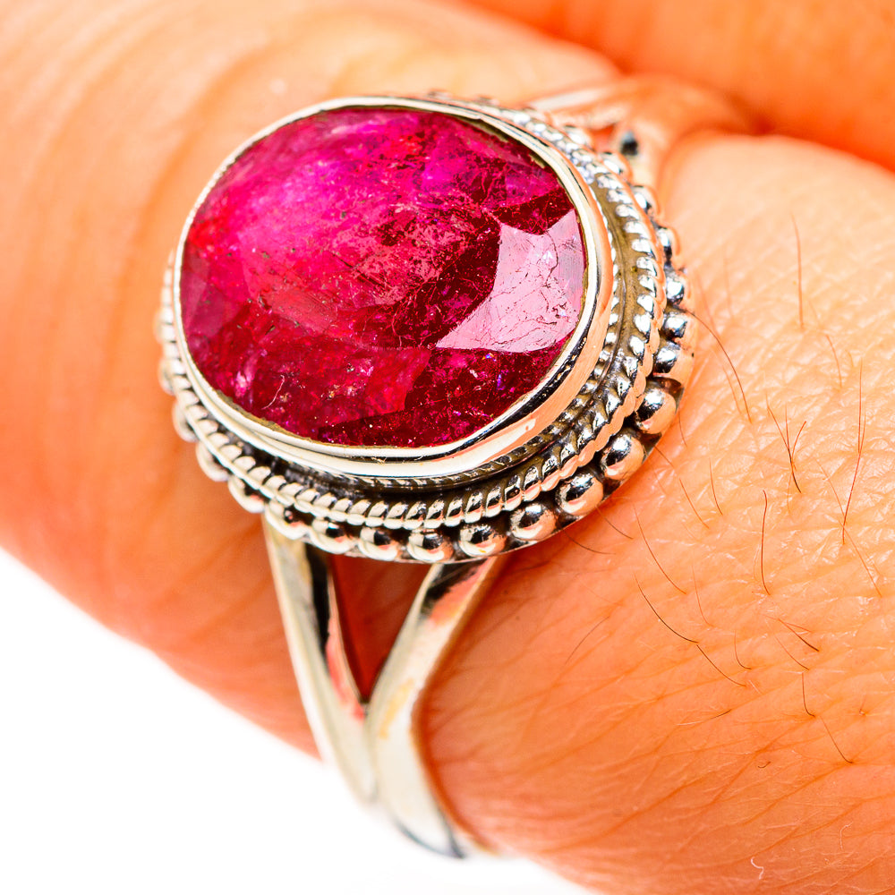 Red Sillimanite Rings handcrafted by Ana Silver Co - RING127214