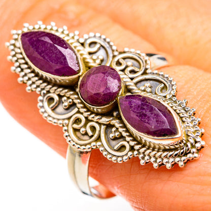 Red Sillimanite Rings handcrafted by Ana Silver Co - RING127215