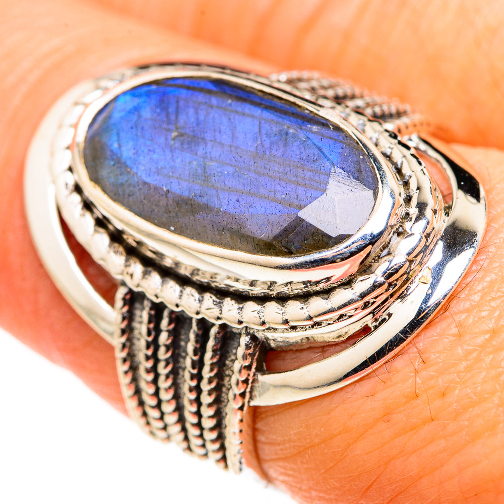 Labradorite Rings handcrafted by Ana Silver Co - RING127230