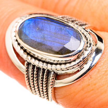 Labradorite Rings handcrafted by Ana Silver Co - RING127230