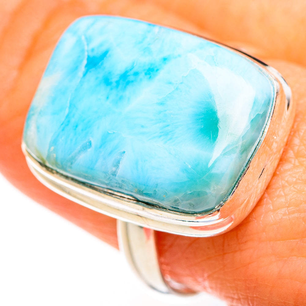 Larimar Rings handcrafted by Ana Silver Co - RING127234