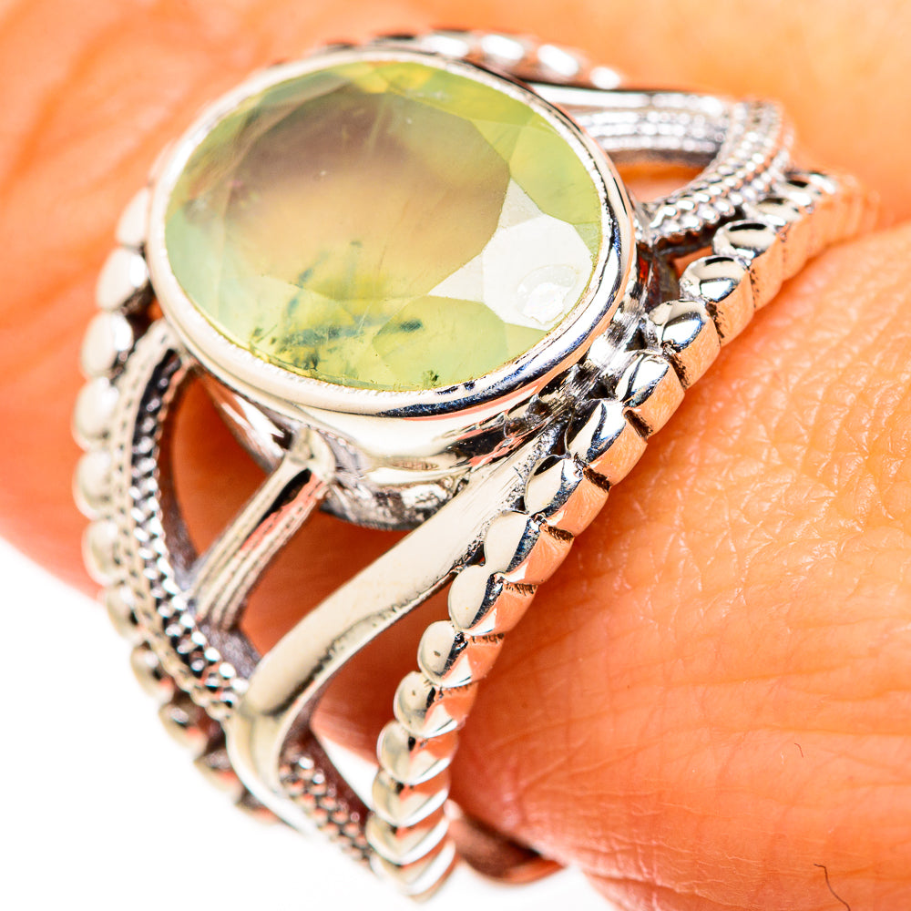 Prehnite Rings handcrafted by Ana Silver Co - RING127236