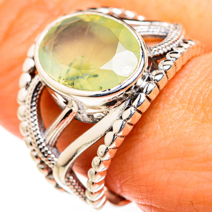 Prehnite Rings handcrafted by Ana Silver Co - RING127236