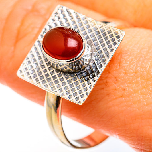 Red Onyx Rings handcrafted by Ana Silver Co - RING127239
