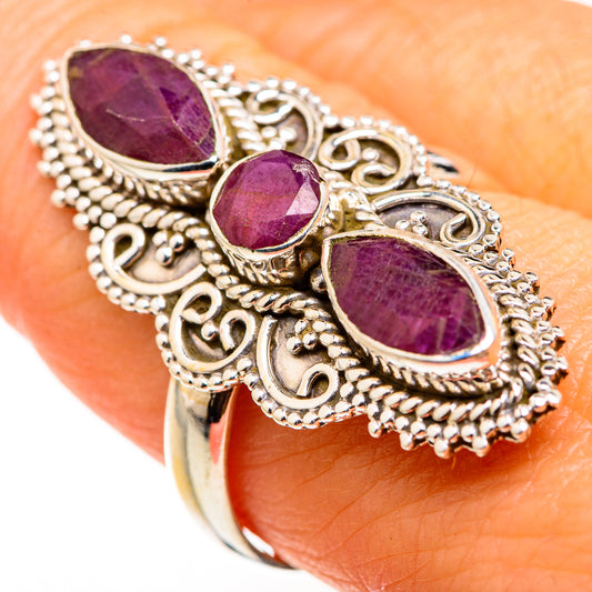 Red Sillimanite Rings handcrafted by Ana Silver Co - RING127241