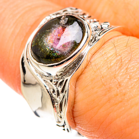 Watermelon Tourmaline Rings handcrafted by Ana Silver Co - RING127248