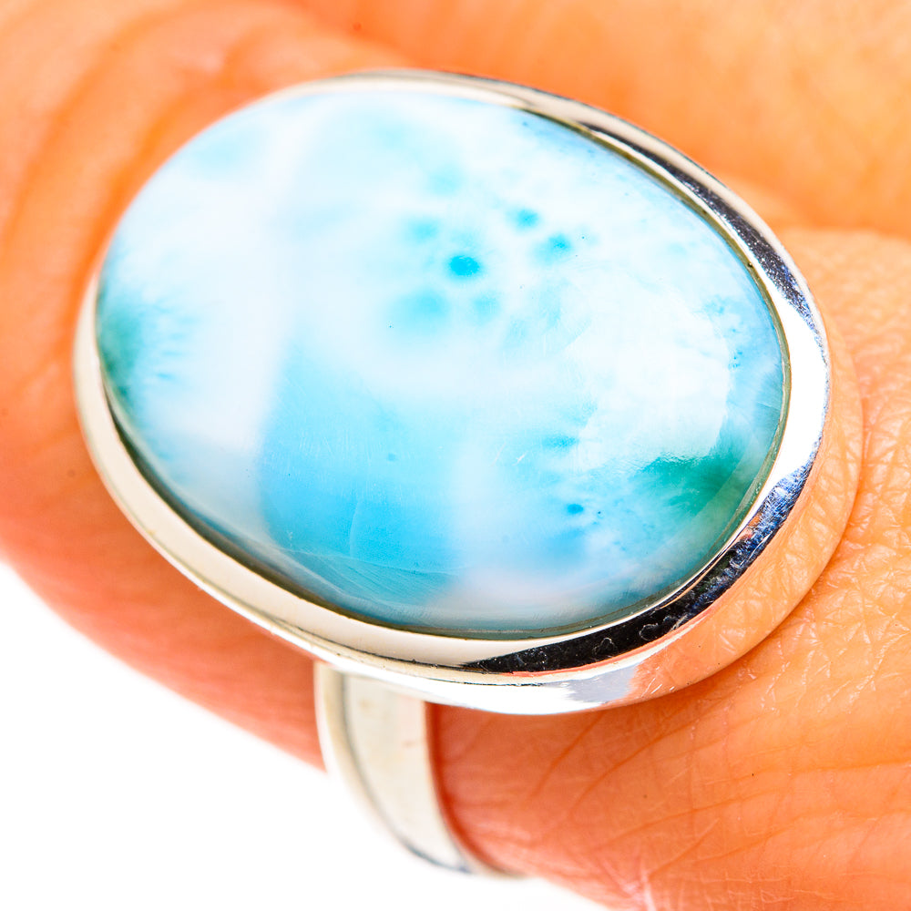 Larimar Rings handcrafted by Ana Silver Co - RING127257
