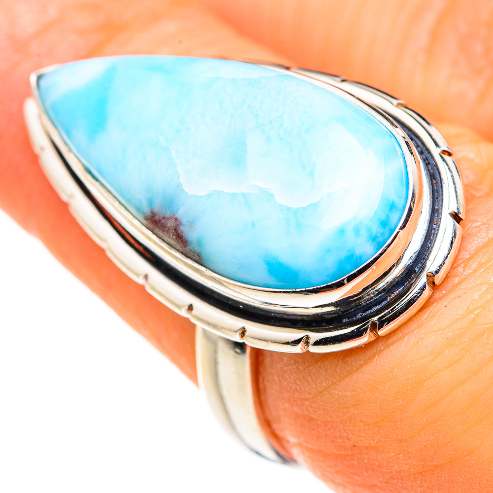 Larimar Rings handcrafted by Ana Silver Co - RING127258
