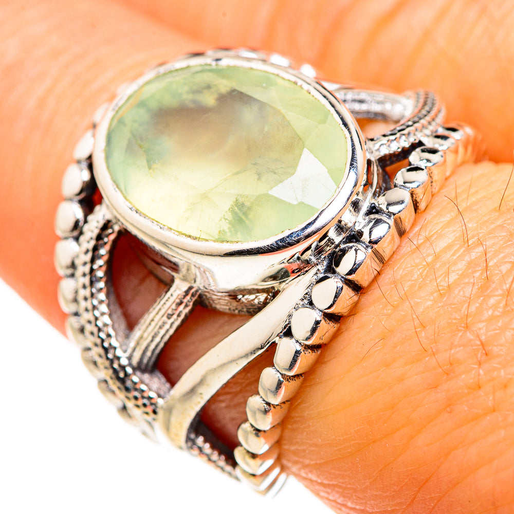 Prehnite Rings handcrafted by Ana Silver Co - RING127259