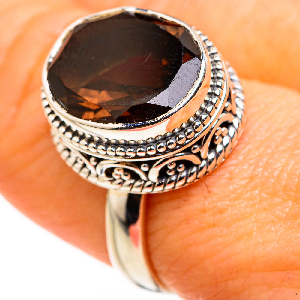 Smoky Quartz Rings handcrafted by Ana Silver Co - RING127262