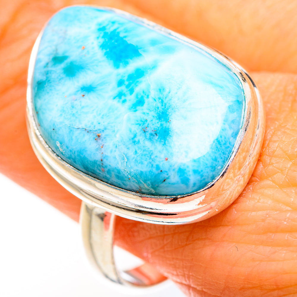 Larimar Rings handcrafted by Ana Silver Co - RING127272