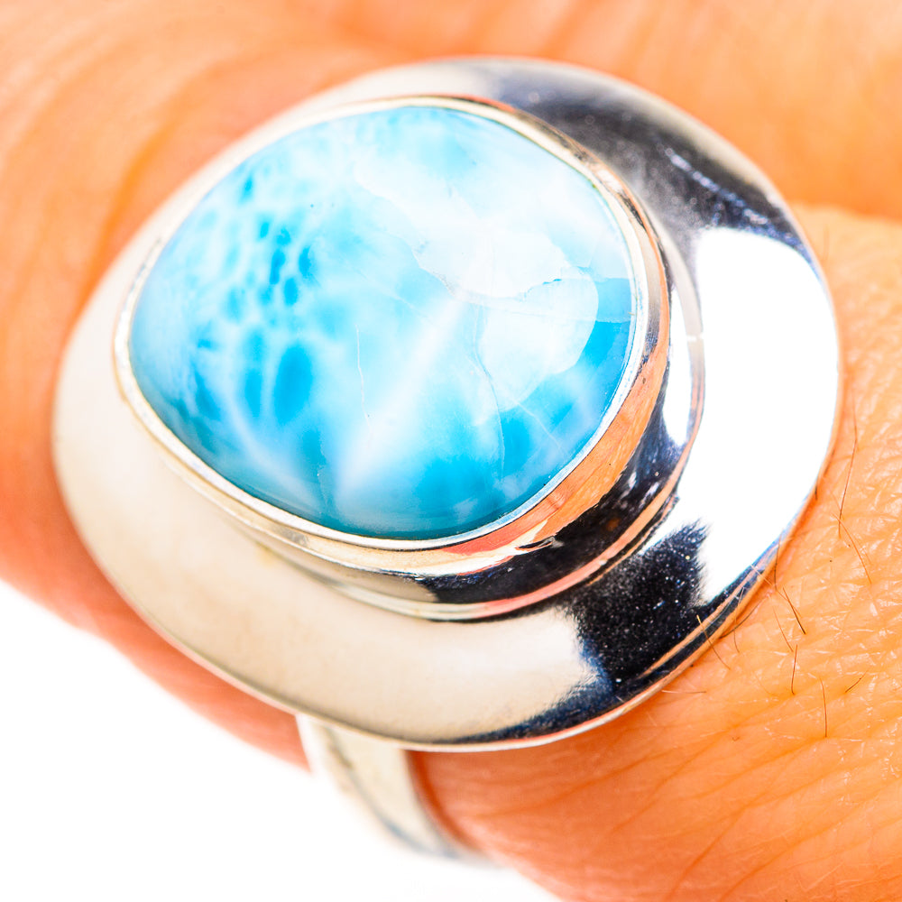 Larimar Rings handcrafted by Ana Silver Co - RING127275