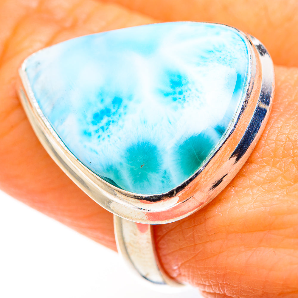 Larimar Rings handcrafted by Ana Silver Co - RING127276
